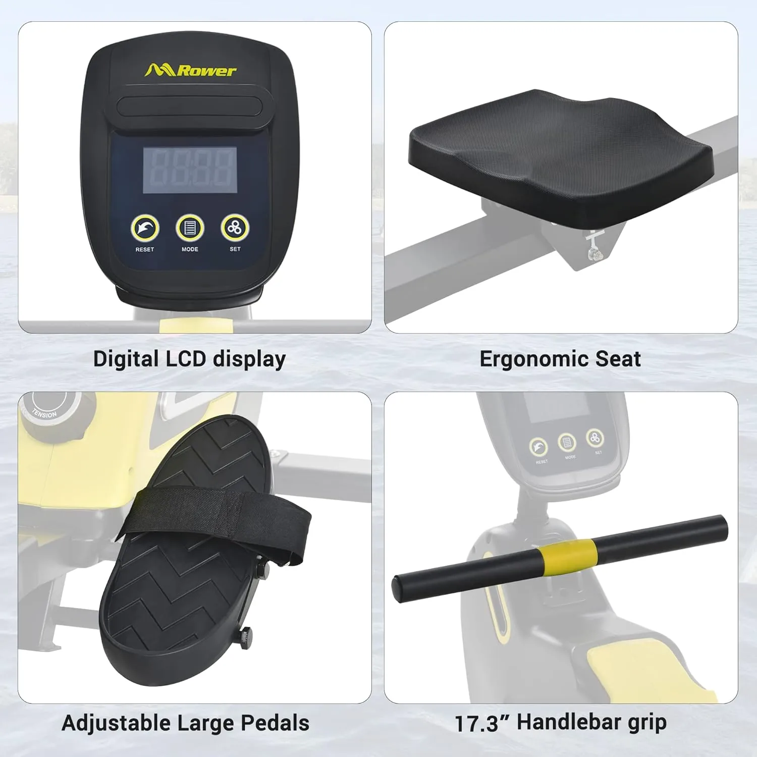 merax rowing machine products brand intro